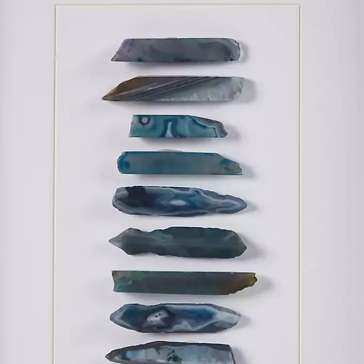 Kirklands Home Framed Art|Cerulean Agate Martha Stewart Shadowbox Plaque