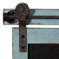 Hot Cerulean Distressed Blackboard Wall Plaque Memo & Chalkboards