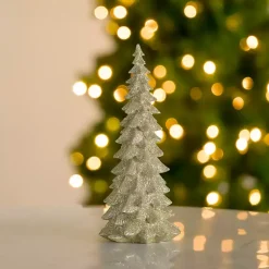 Online Champagne Glitter Christmas Tree, 13 in. Christmas Decorations