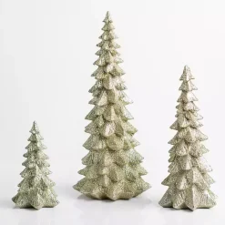 Online Champagne Glitter Christmas Trees, Set of 3 Christmas Decorations