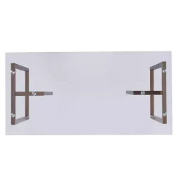 Kirklands Home Office Furniture|Champagne Iron and Glass Desk Gold