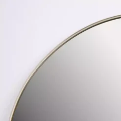 Kirklands Home Framed Mirrors|Champagne Nouveau Round Wall Mirror