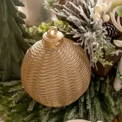 Outlet Champagne Woven Ornament, 12 in. Christmas Decorations