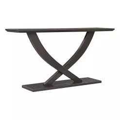 Kirklands Home Console Tables|Charcoal Ramus Console Table Black