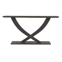 Kirklands Home Console Tables|Charcoal Ramus Console Table Black