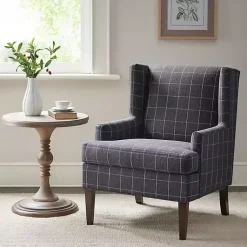 Kirklands Home Accent Chairs|Charcoal Decker Martha Stewart Accent Chair Gray