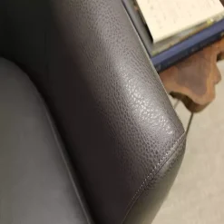 Kirklands Home Accent Chairs|Charcoal Faux Leather Winslow Accent Chair Gray