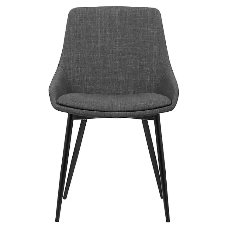 Kirklands Home Dining Chairs|Charcoal Upholstered Mia Dining Chair Gray