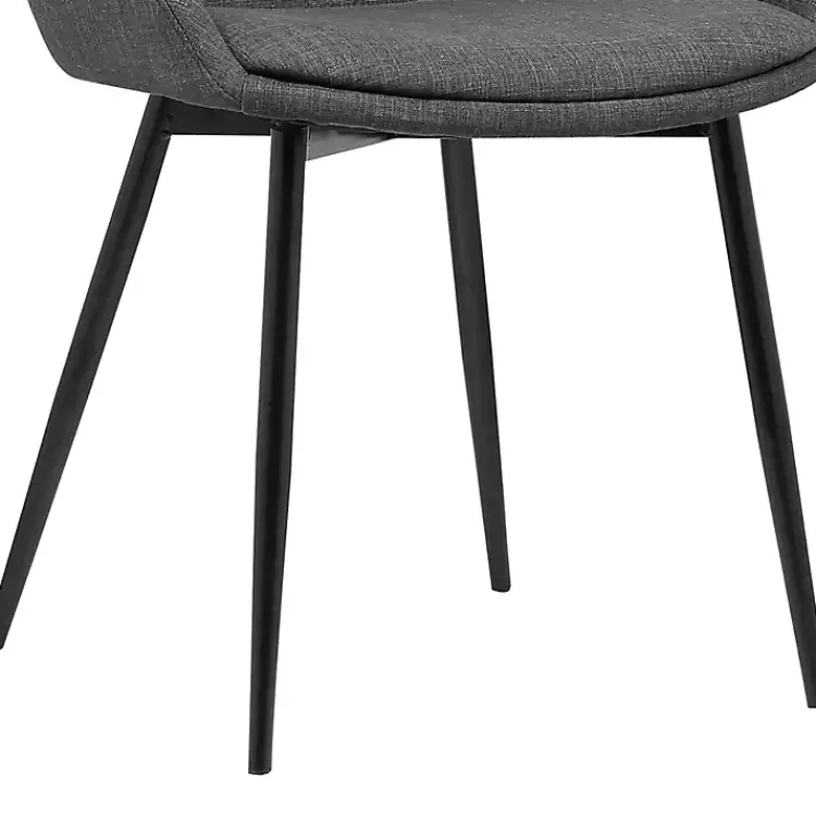Kirklands Home Dining Chairs|Charcoal Upholstered Mia Dining Chair Gray