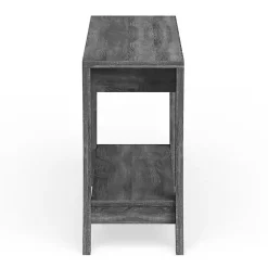 Kirklands Home Console Tables|Charcoal Wood 2-Drawer Console Table Gray
