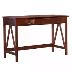 Kirklands Home Office Furniture|Charleston Antique Tobacco Desk Brown