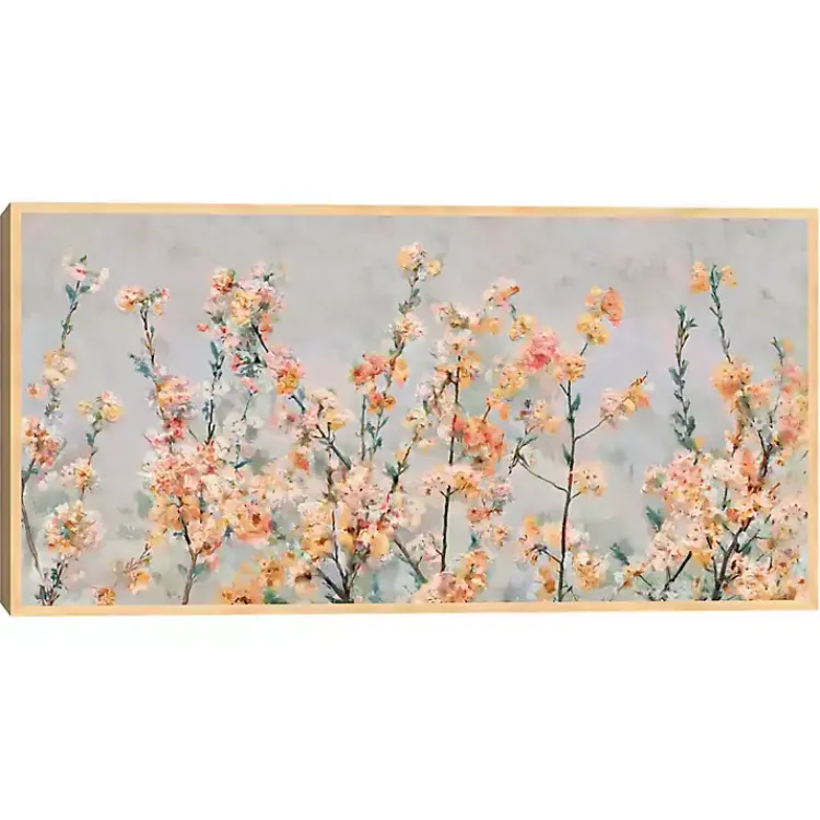 Kirklands Home Canvas Art|Cherry Blossom Blooms Birch Framed Canvas Print