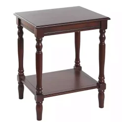 Kirklands Home Accent & End Tables|Cherry Wood Sybil Accent Table Brown