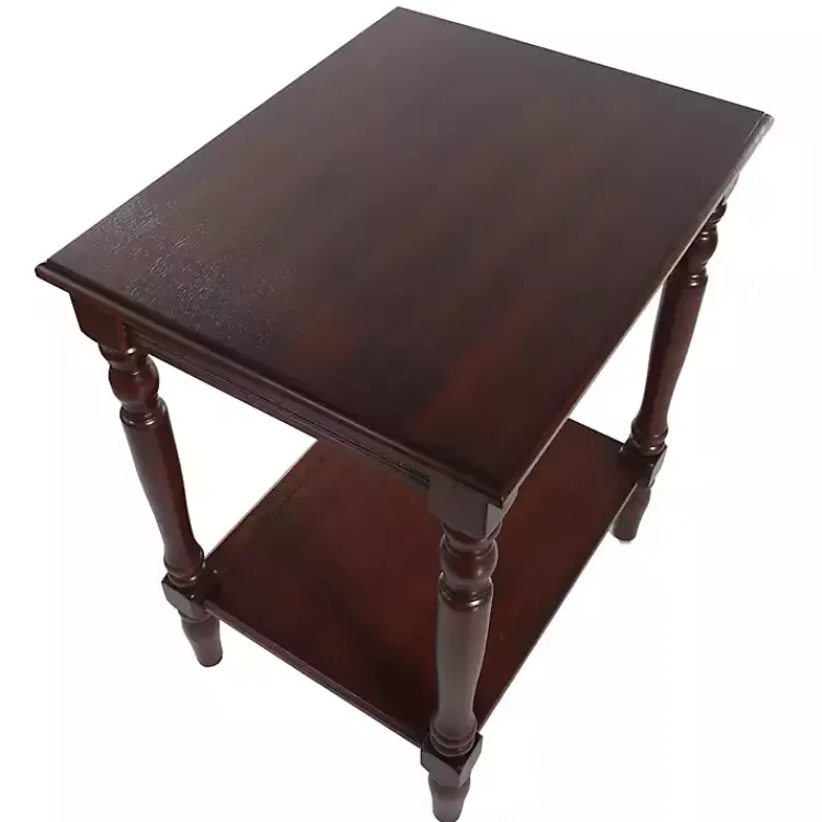 Kirklands Home Accent & End Tables|Cherry Wood Sybil Accent Table Brown
