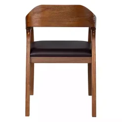Kirklands Home Dining Chairs|Chestnut Ramus Dining Armchairs, Set of 2 Brown