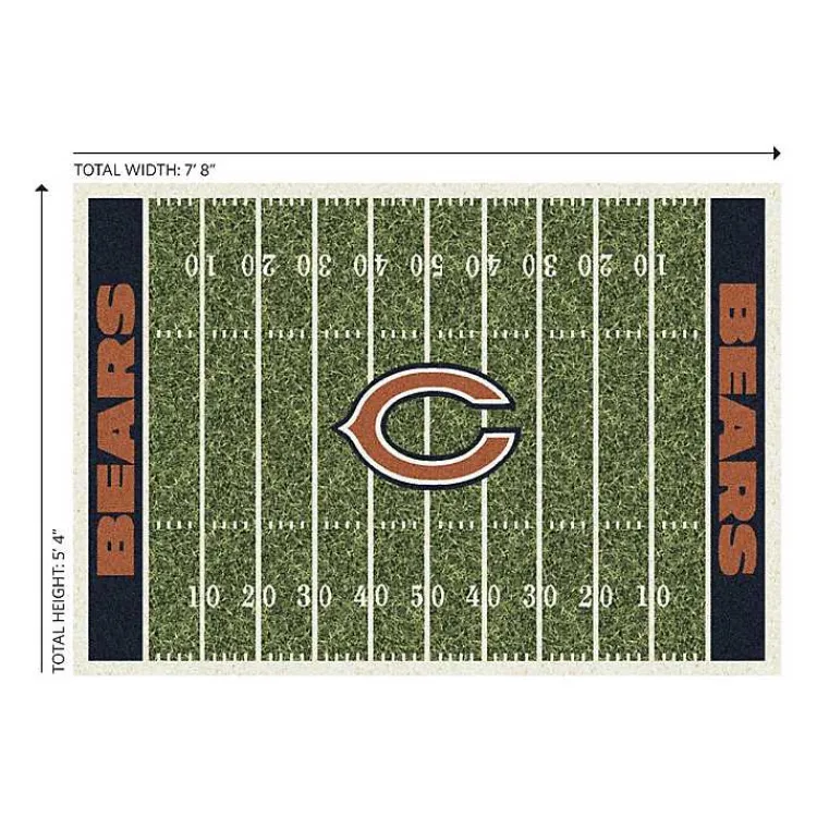 Kirklands Home Area Rugs|Chicago Bears Home Field Area Rug, 6x8 Green