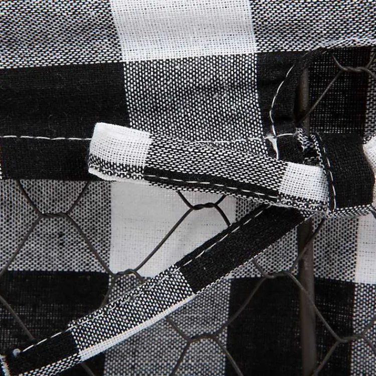 New Chicken Wire and Buffalo Check Baskets, Set of 3 Baskets & Boxes