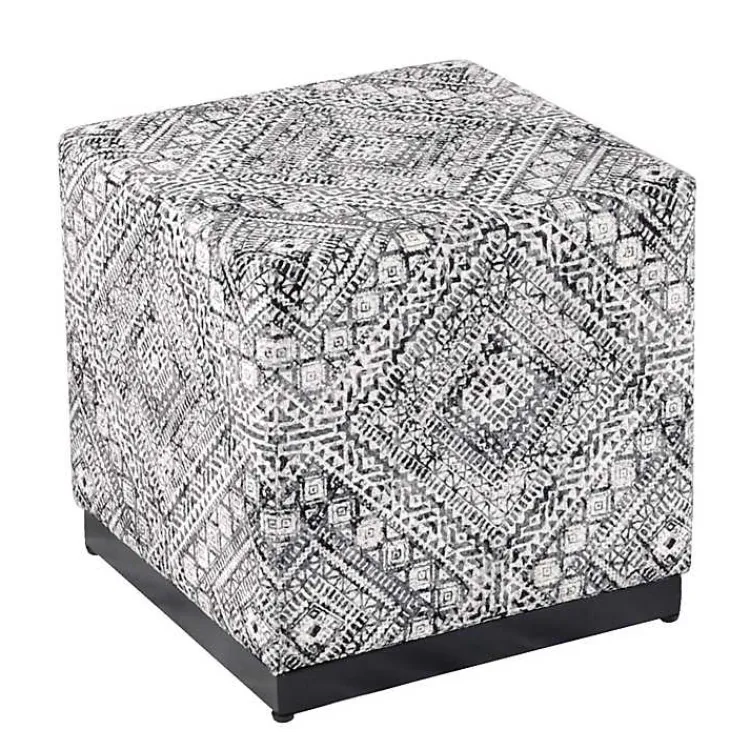 Kirklands Home Benches & Ottomans|Chinle Velvet Cube Ottoman
