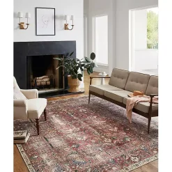Kirklands Home Area Rugs|Chris Loves Julia x Loloi Jules Merlot Rug, 7x9