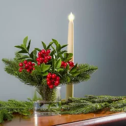 Hot Christmas Berry & Pine Faux Water Arrangement Christmas Arrangements & Garland