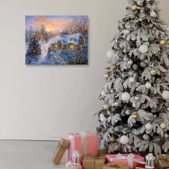 New Christmas Cottage Canvas Art Print Christmas Art & Wall Decor