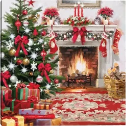 New Christmas Hearth Canvas Art Print Christmas Art & Wall Decor