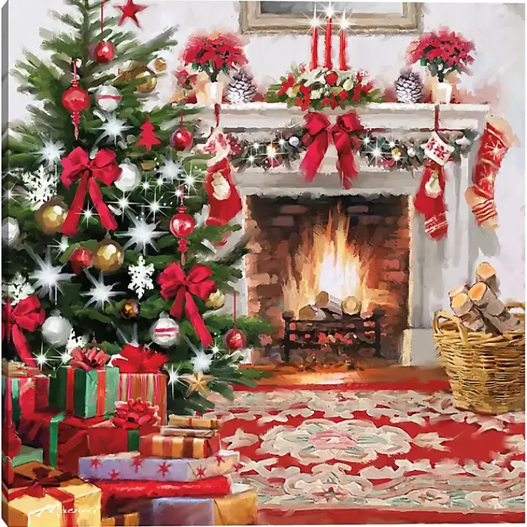 New Christmas Hearth Canvas Art Print Christmas Art & Wall Decor