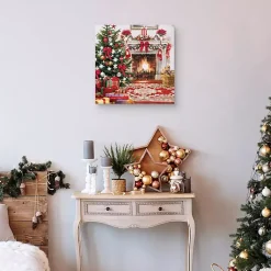 New Christmas Hearth Canvas Art Print Christmas Art & Wall Decor