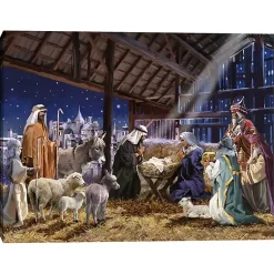 Sale Christmas Nativity Canvas Art Print Christmas Art & Wall Decor