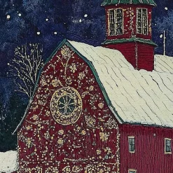 Discount Christmas on the Homestead Canvas Art Print Christmas Art & Wall Decor