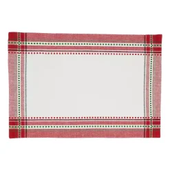 Online Christmas Plaid 8-pc. Placemat & Napkin Set Christmas Dining & Entertaining