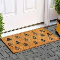 Kirklands Home Doormats|Christmas Tree Farm Coir Doormat