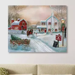New Christmas Tree Farm in Snow Canvas Art Print Christmas Art & Wall Decor