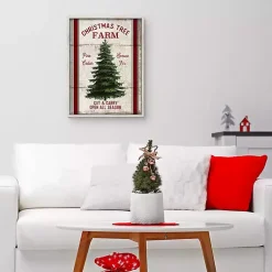 Outlet Christmas Tree Farm Wooden Wall Plaque Christmas Art & Wall Decor