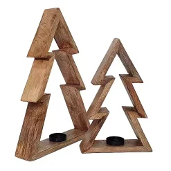 Sale Christmas Tree Tealight Candle Holders, Set of 2 Christmas Decorations