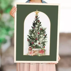 Outlet Christmas Tree with Gifts Framed Art Print Christmas Art & Wall Decor