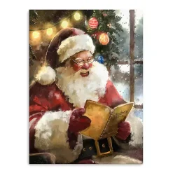 Christmas Wishes Santa Canvas Art Print Christmas Art & Wall Decor