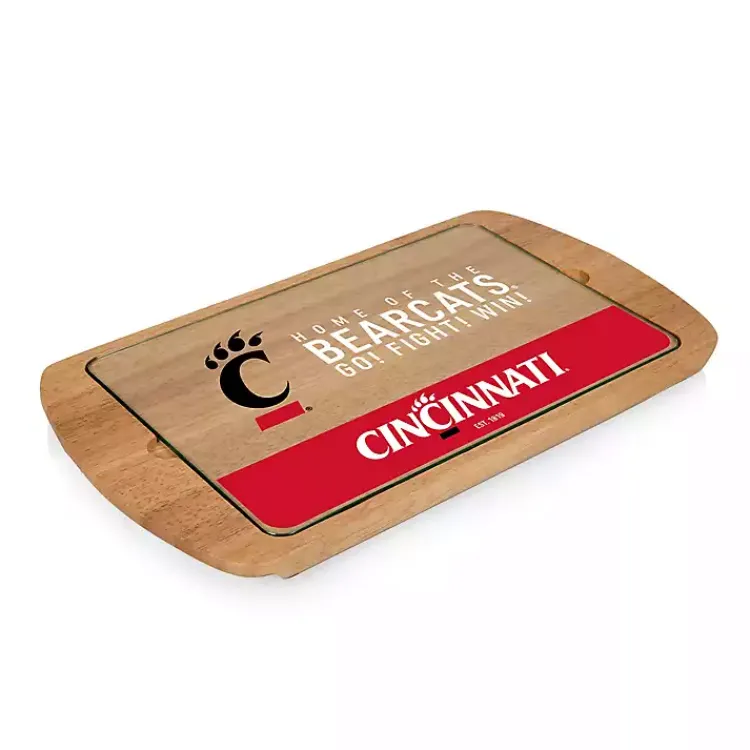 Kirklands Home Serving & Entertaining|Cincinnati Bearcats Wood and Glass Serving Board