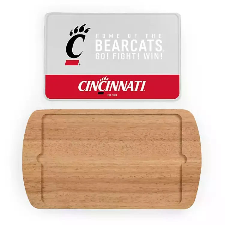 Kirklands Home Serving & Entertaining|Cincinnati Bearcats Wood and Glass Serving Board