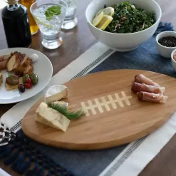 Kirklands Home Serving & Entertaining|Cincinnati Bengals Bamboo Football Cutting Board Tan