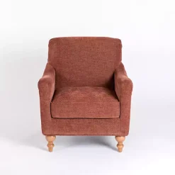 Kirklands Home Accent Chairs|Cinnamon English Armchair Red