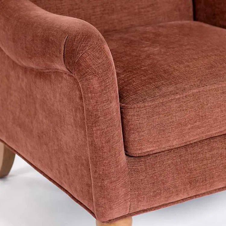 Kirklands Home Accent Chairs|Cinnamon English Armchair Red