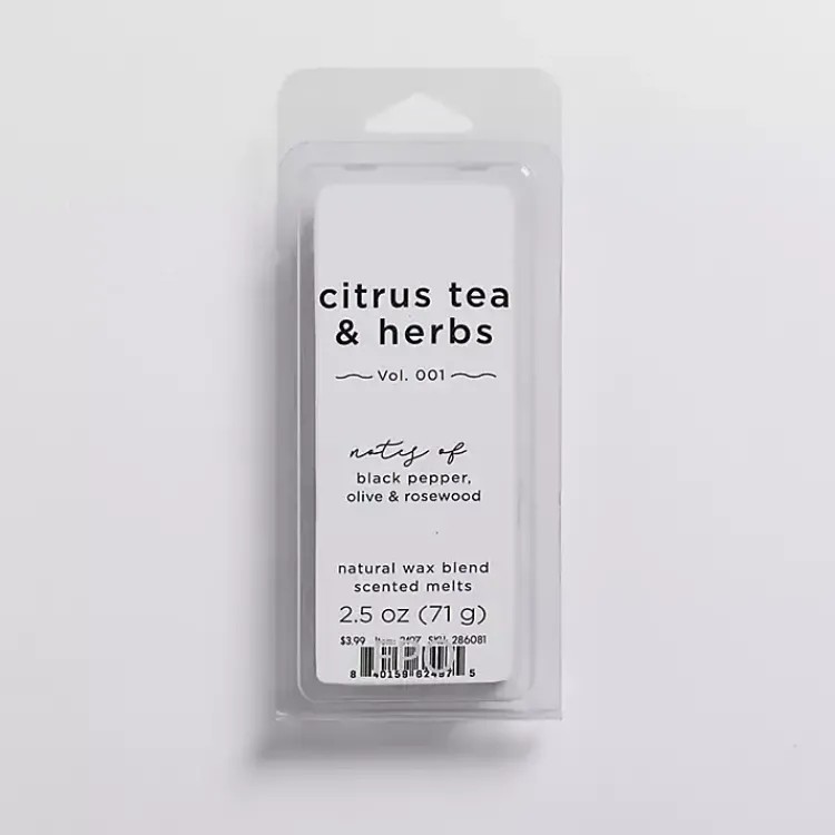 Citrus Tea & Herbs Wax Melts Home Fragrance