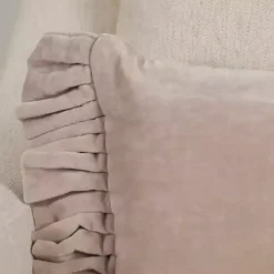 New Clara Velvet Ruffle Lumbar Pillow Pillows