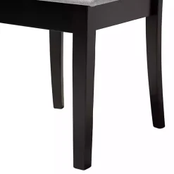 Kirklands Home Dining Sets|Classic Black Round Wood 5-pc. Dining Set Gray