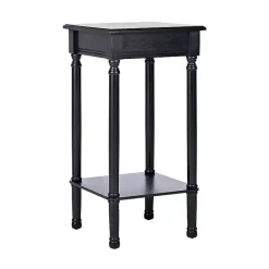 Kirklands Home Accent & End Tables|Classic Tegan Square Accent Table Black