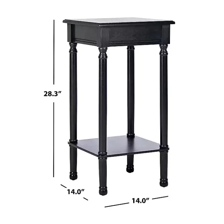 Kirklands Home Accent & End Tables|Classic Tegan Square Accent Table Black