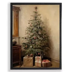 Classic Tree with Presents Framed Art Print Christmas Art & Wall Decor