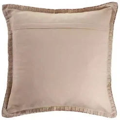 Online Clay Stitched Flange Velvet Throw Pillow Pillows