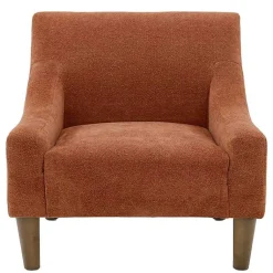 Kirklands Home Accent Chairs|Clay Upholstered Shea Accent Chair Orange
